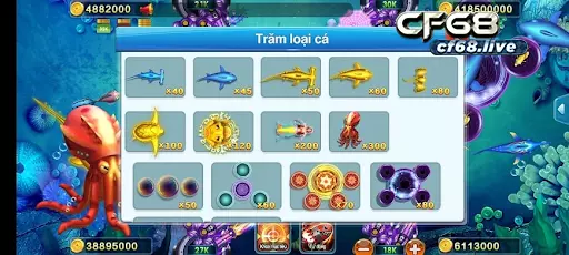 Kiên trì với mục tiêu tiêu diệt cá lớn trên bàn game 