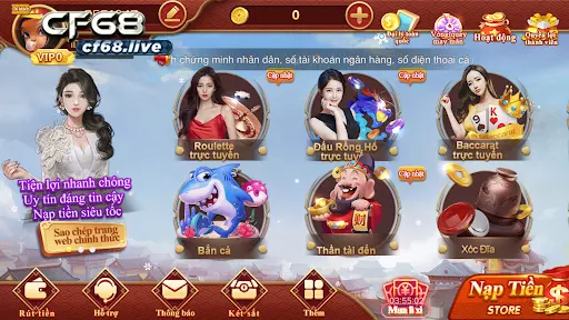 Game Rồng hổ online cf68