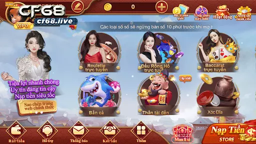 Tải bắn cá game cf68 về điện thoại di động