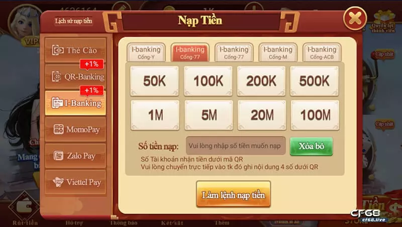 Những dịch vụ được cf68 chú trọng đầu tư khi chơi game