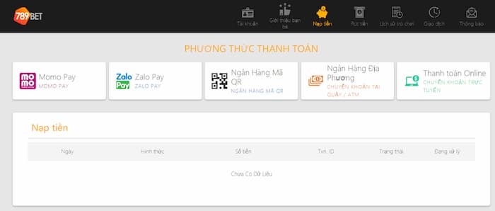 Hướng dẫn nạp tiền 789bet hiện nay nhanh chóng nhất