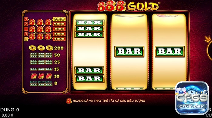 Biểu tượng thanh BAR trong game đem đến khoản thưởng hấp dẫn