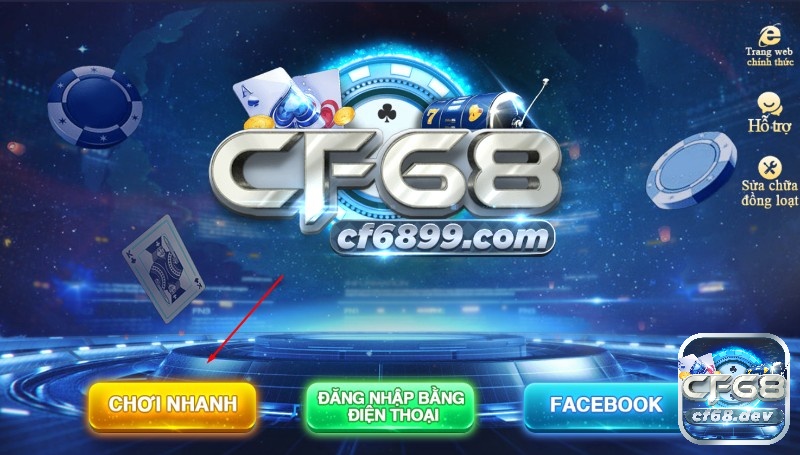 Chọn chơi nhanh để đăng ký cf68