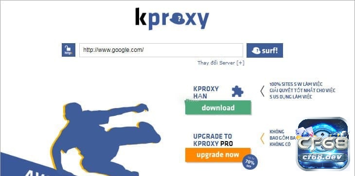 Sử dụng các trang web về Proxy để vượt rào