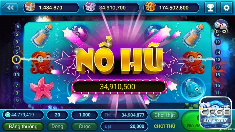 Khám phá game slot nổ hũ cùng CF68 ngay nhé!